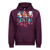 Mauve Wine dental life with cupcakes Urban Hoodie - AdoDesignShop