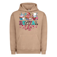 Pigment Burro dental life with cupcakes Urban Hoodie - AdoDesignShop