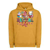 Pigment Peanut Butter dental life with cupcakes Urban Hoodie - AdoDesignShop