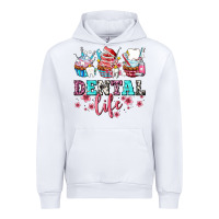 White dental life with cupcakes Urban Hoodie - AdoDesignShop