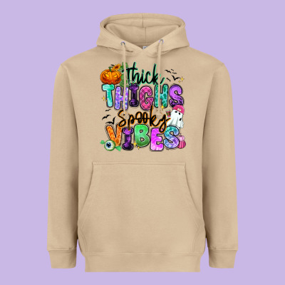 Heavyweight Hoodie Thick thighs spooky vibes