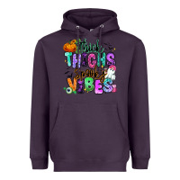Plum Thick thighs spooky vibes Heavyweight Hoodie - RanaPortraitStore