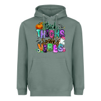 Sage Thick thighs spooky vibes Heavyweight Hoodie - RanaPortraitStore