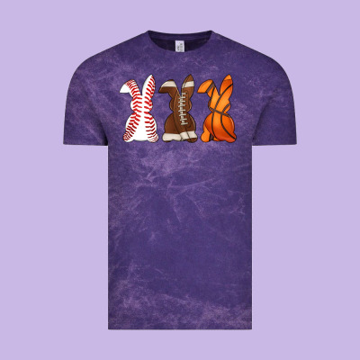 Western Easter Support Bunny Vintage Tee Designed By Artiststas