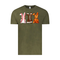 Vintage Olive western easter support bunny Vintage Tee - Artiststas