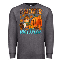 Charcoal Heather bonfires flannels s'mores campfires and pumpkins Premium Sweatshirt - Zillion Design Studio