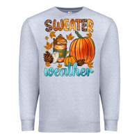 Heather Grey bonfires flannels s'mores campfires and pumpkins Premium Sweatshirt - Zillion Design Studio