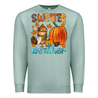 Seafoam bonfires flannels s'mores campfires and pumpkins Premium Sweatshirt - Zillion Design Studio