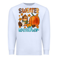 White bonfires flannels s'mores campfires and pumpkins Premium Sweatshirt - Zillion Design Studio