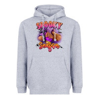 Heather Grey Spooky season sneaker and heel afro woman Heavyweight Hoodie - RanaPortraitStore