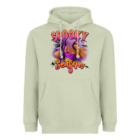 Matcha Spooky season sneaker and heel afro woman Heavyweight Hoodie - RanaPortraitStore