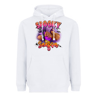 White Spooky season sneaker and heel afro woman Heavyweight Hoodie - RanaPortraitStore