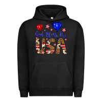 Pigment Black god bless the usa Urban Hoodie - Artiststas