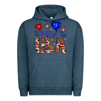 Pigment Midnight Navy god bless the usa Urban Hoodie - Artiststas