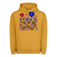 Pigment Peanut Butter god bless the usa Urban Hoodie - Artiststas