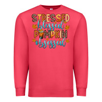 Cardinal stressed blessed pumpkin obsessed Premium Sweatshirt - Zillion Design Studio