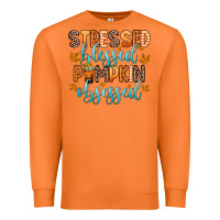 Carrot stressed blessed pumpkin obsessed Premium Sweatshirt - Zillion Design Studio