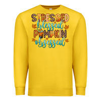 Lemon stressed blessed pumpkin obsessed Premium Sweatshirt - Zillion Design Studio