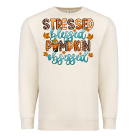 Sandshell stressed blessed pumpkin obsessed Premium Sweatshirt - Zillion Design Studio