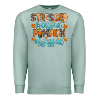 Seafoam stressed blessed pumpkin obsessed Premium Sweatshirt - Zillion Design Studio