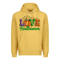 Antique Gold love halloween Premium Hoodie - Artiststas