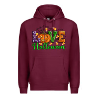 Burgundy love halloween Premium Hoodie - Artiststas