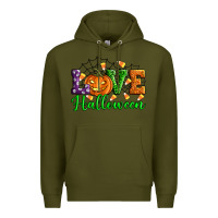Army Green love halloween Premium Hoodie - Artiststas