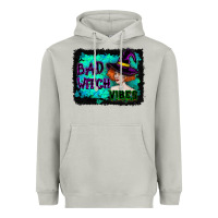 Moon Dust Halloween Bad Witch Vibes Watercolor Heavyweight Hoodie - RanaPortraitStore