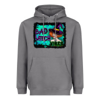Storm Halloween Bad Witch Vibes Watercolor Heavyweight Hoodie - RanaPortraitStore