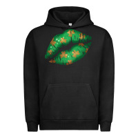 Pigment Black St. Patrick's Day Lip Urban Hoodie - Jasminsmagicworld