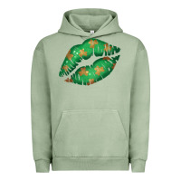 Pigment Oil Green St. Patrick's Day Lip Urban Hoodie - Jasminsmagicworld
