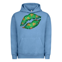 Pigment Pebble Blue St. Patrick's Day Lip Urban Hoodie - Jasminsmagicworld