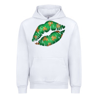 White St. Patrick's Day Lip Urban Hoodie - Jasminsmagicworld