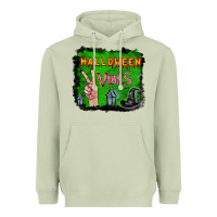 Matcha Watercolor Halloween Vibes Heavyweight Hoodie - RanaPortraitStore