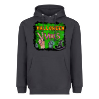 Smoke Watercolor Halloween Vibes Heavyweight Hoodie - RanaPortraitStore