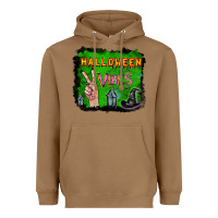 Toasted Coconut Watercolor Halloween Vibes Heavyweight Hoodie - RanaPortraitStore