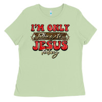 Matcha i'm only talking to jesus today christmas Ladies Tee - BarkalooDesign