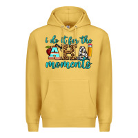Antique Gold i do it for the aha moments Premium Hoodie - BundleAndBundleShop