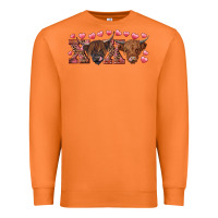 Carrot xoxo highland cows Premium Sweatshirt - RanaPortraitStore