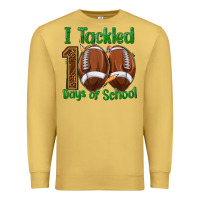 Antique Gold i tackled 100 days of school football Premium Sweatshirt - texasbilliewilder