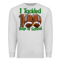 Dove Grey i tackled 100 days of school football Premium Sweatshirt - texasbilliewilder