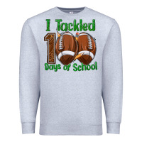 Heather Grey i tackled 100 days of school football Premium Sweatshirt - texasbilliewilder