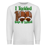 Oatmeal Heather i tackled 100 days of school football Premium Sweatshirt - texasbilliewilder