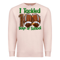 Pale Pink i tackled 100 days of school football Premium Sweatshirt - texasbilliewilder