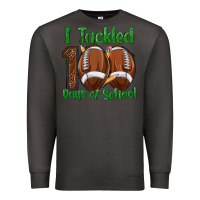 Smoke i tackled 100 days of school football Premium Sweatshirt - texasbilliewilder