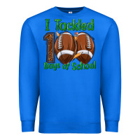 I Tackled 100 Days Of School Football Premium Sweatshirt | Teevron