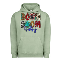 Pigment Oil Green boom boom baby Urban Hoodie - Artiststas