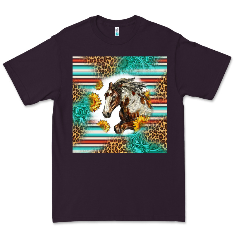 Western Mustang Horse Premium Tee by LillyAllenDesigns | Teevron