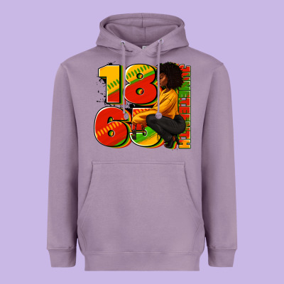 Heavyweight Hoodie 1865 Juneteenth afro woman