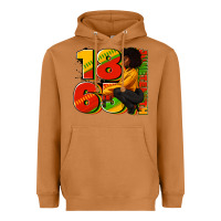 Meerkat 1865 Juneteenth afro woman Heavyweight Hoodie - RanaPortraitStore